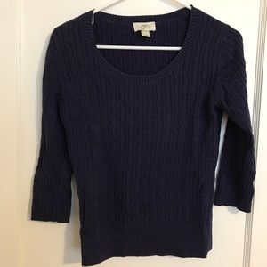Ann Taylor Loft deep blue sweater - size small